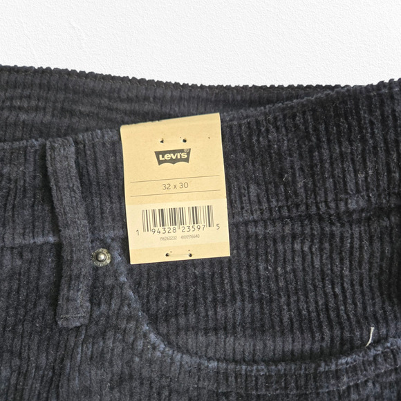 Levi’s 311 Black Shaping Skinny Mid Rise Stretch Ribbed Corduroy Pants Size 32 - Picture 6 of 12